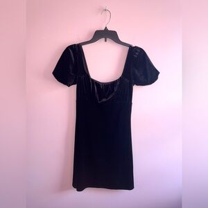 H&M Black Velvet Dress